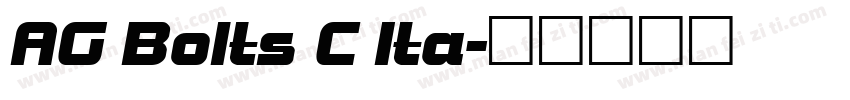 AG Bolts C Ita字体转换
